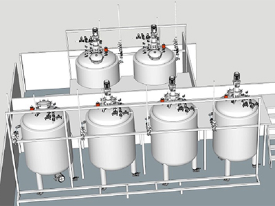 Tanques de acero inoxidable, para procesos químicos y farmacéuticos